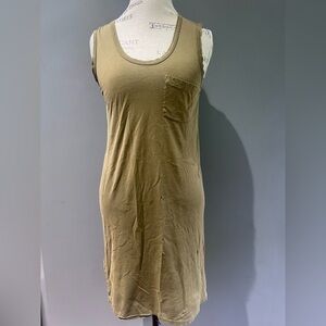 J Crew sleeveless pocket dress color Catskill green size XS